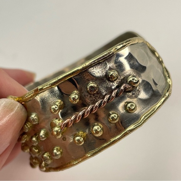 BRUTALIST Mixed Metal Cuff Bracelet - Picture 12 of 16